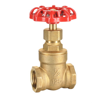 J1009 cast iron wheel handle Forged Brass Screw End Gate Valve